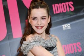 Kiernan Shipka's Tiny See-Through Rodarte Lace Top Hangs on for Dear Life