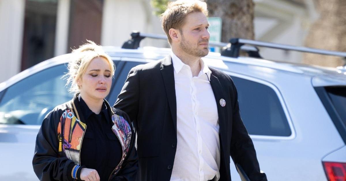 A police presence was noted outside the residence of Hayden Panettiere's former partner, following her passing.