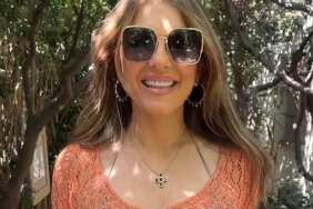 Elizabeth Hurley's Plunging Charo Ruiz Ibiza Lace Top Dips Dangerously Low