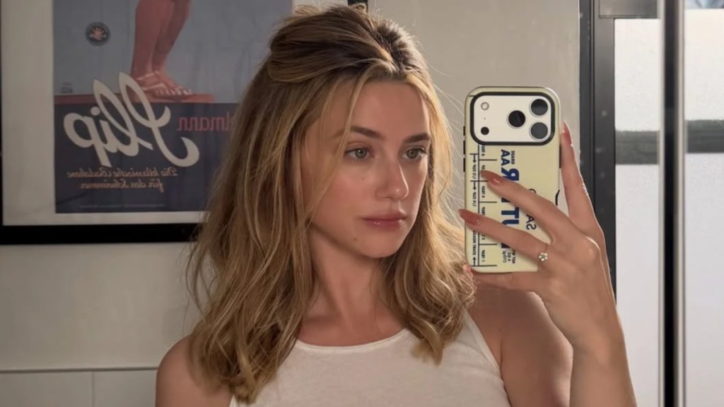 Lili Reinhart's Plunging Roberto Cavalli Dress Is Vintage & Blinding