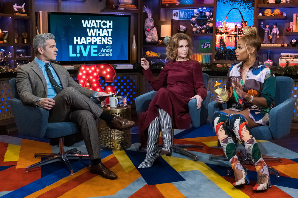 Andy Cohen, Sandra Bernhard, & Eva Marcille