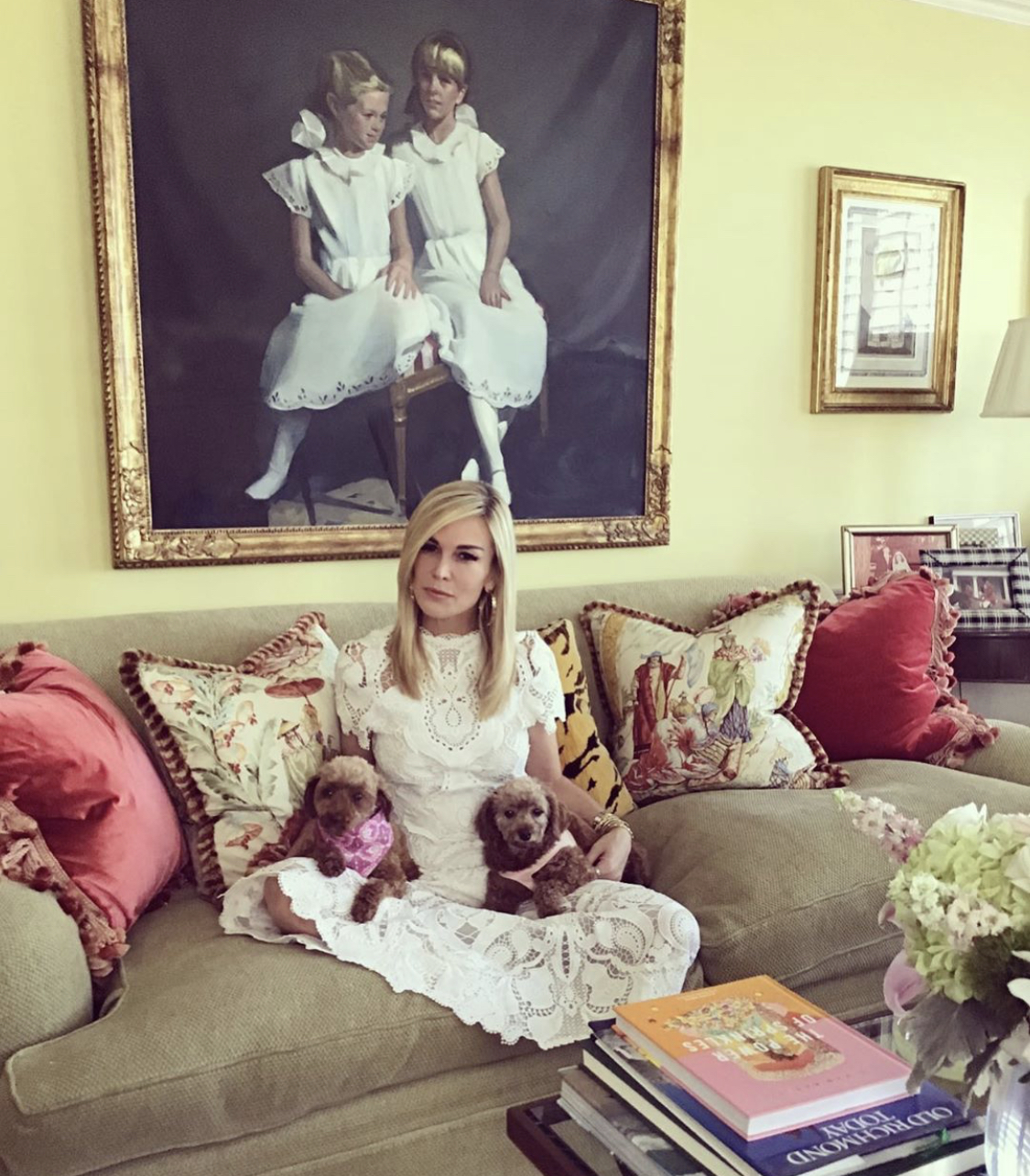 Tinsley Mortimer With Her New Dogs
