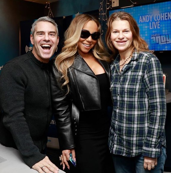 Andy Cohen, Mariah Carey, & Sandra Bernhard-