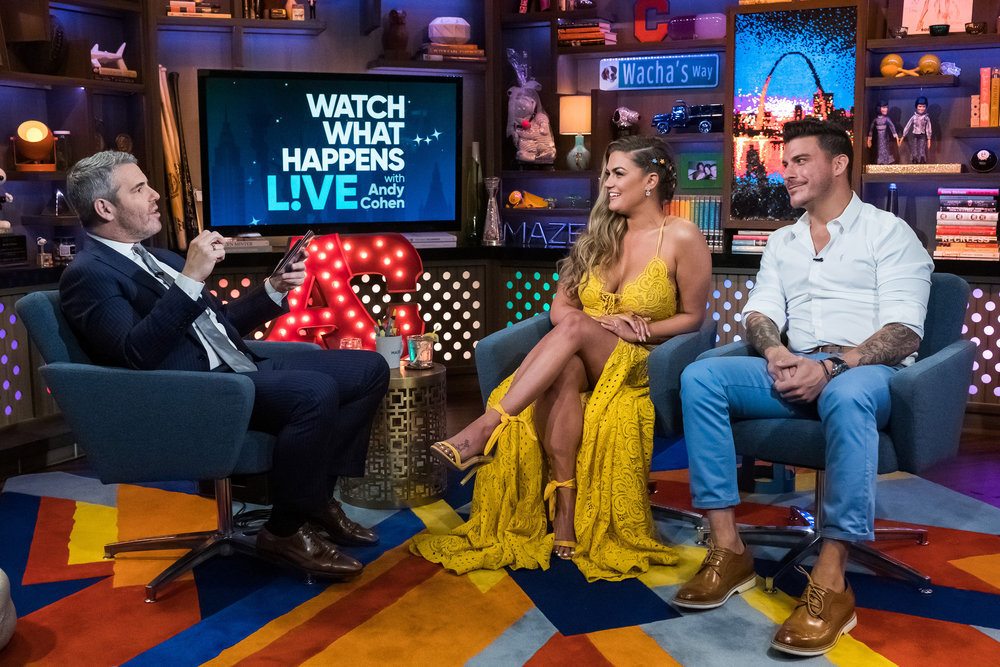 Andy Cohen, Brittany Cartwright, & Jax Taylor