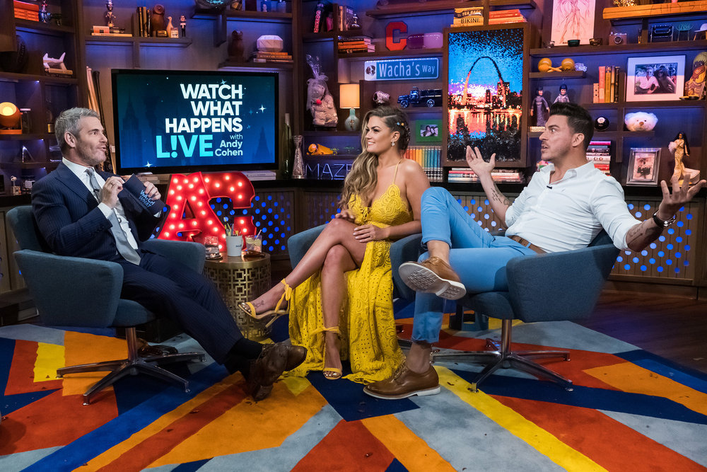 Andy Cohen, Brittany Cartwright, & Jax Taylor
