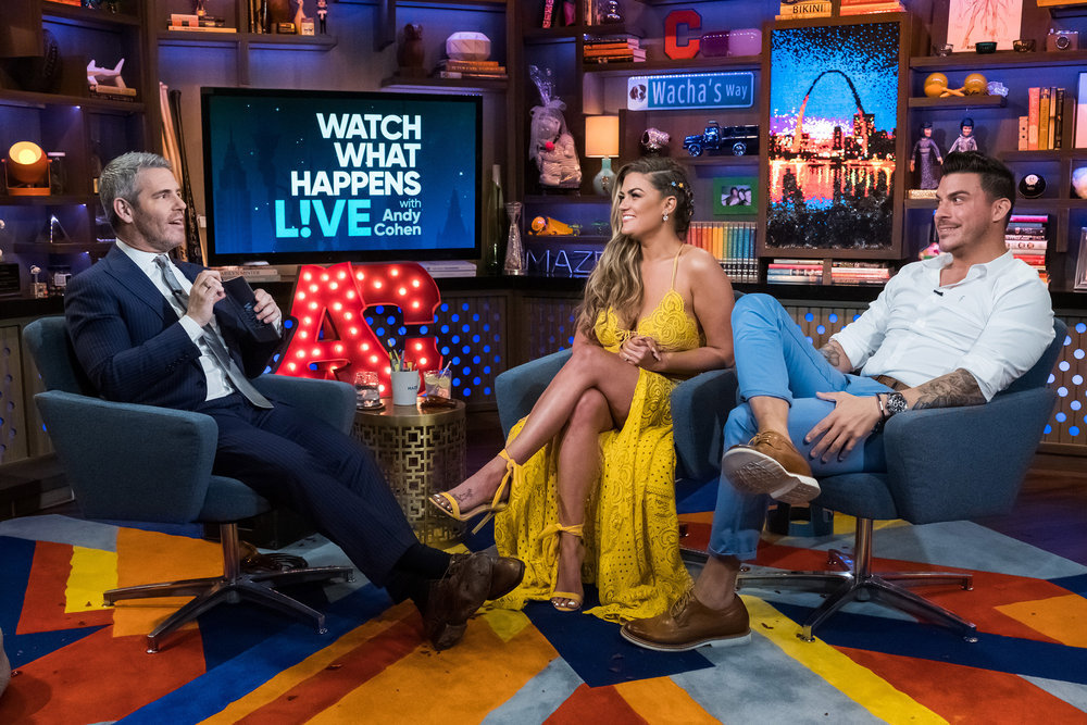 Andy Cohen, Brittany Cartwright, & Jax Taylor