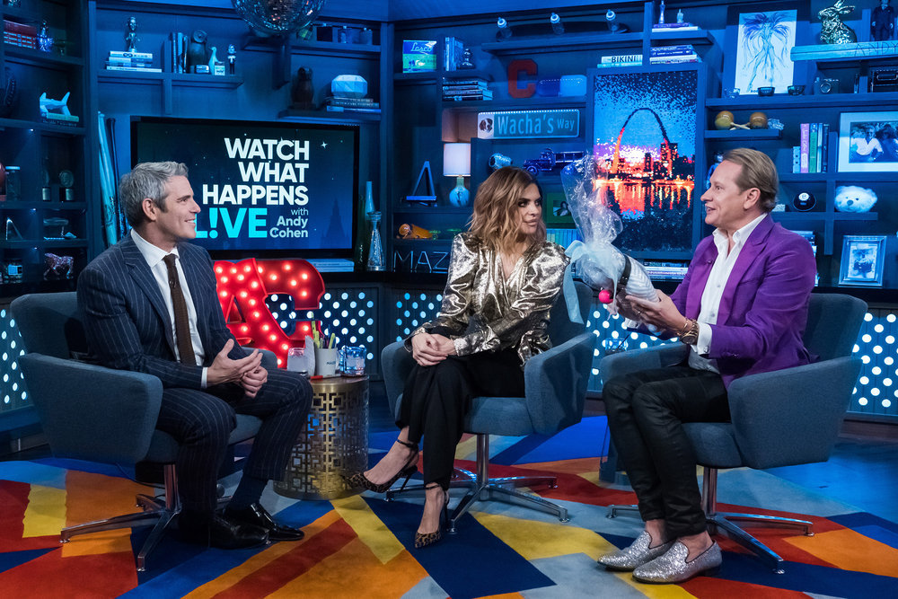 Andy Cohen, Lisa Rinna, & Carson Kressley