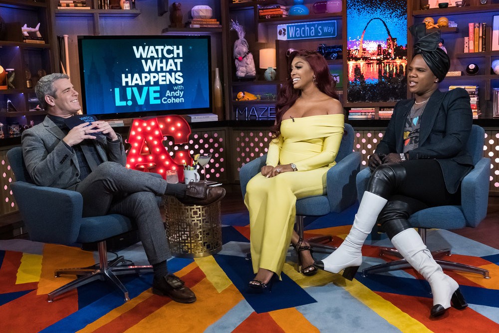 Andy Cohen, Porsha Williams, & Miss Lawrence