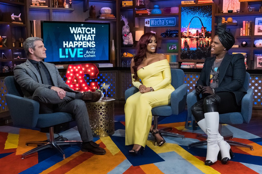Andy Cohen, Porsha Williams, & Miss Lawrence