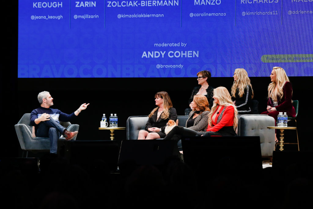 Andy Cohen, Jeana Keough, Caroline Manzo, Jill Zarin, Kim Zolciak-Biermann, Kim Richards, Adrienne Maloof