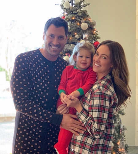 Maksim Chmerkovskiy & Peta Murgatroyd With Their Son