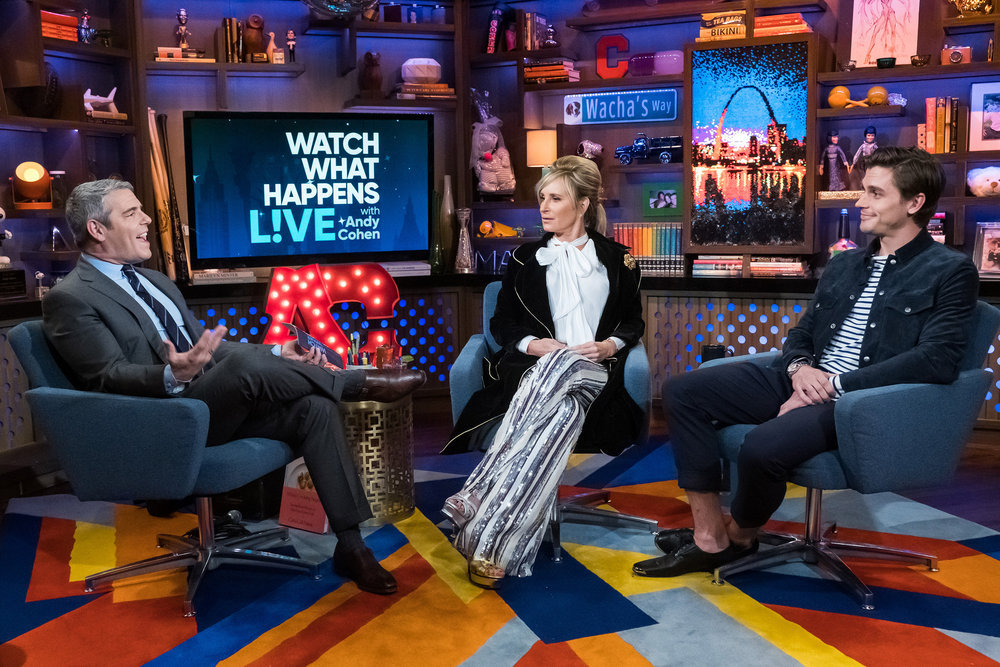 Andy Cohen, Sonja Morgan, & Antoni Porowski