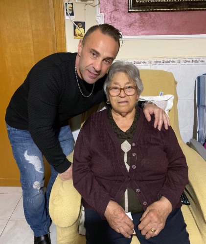 Joe With His Grandma